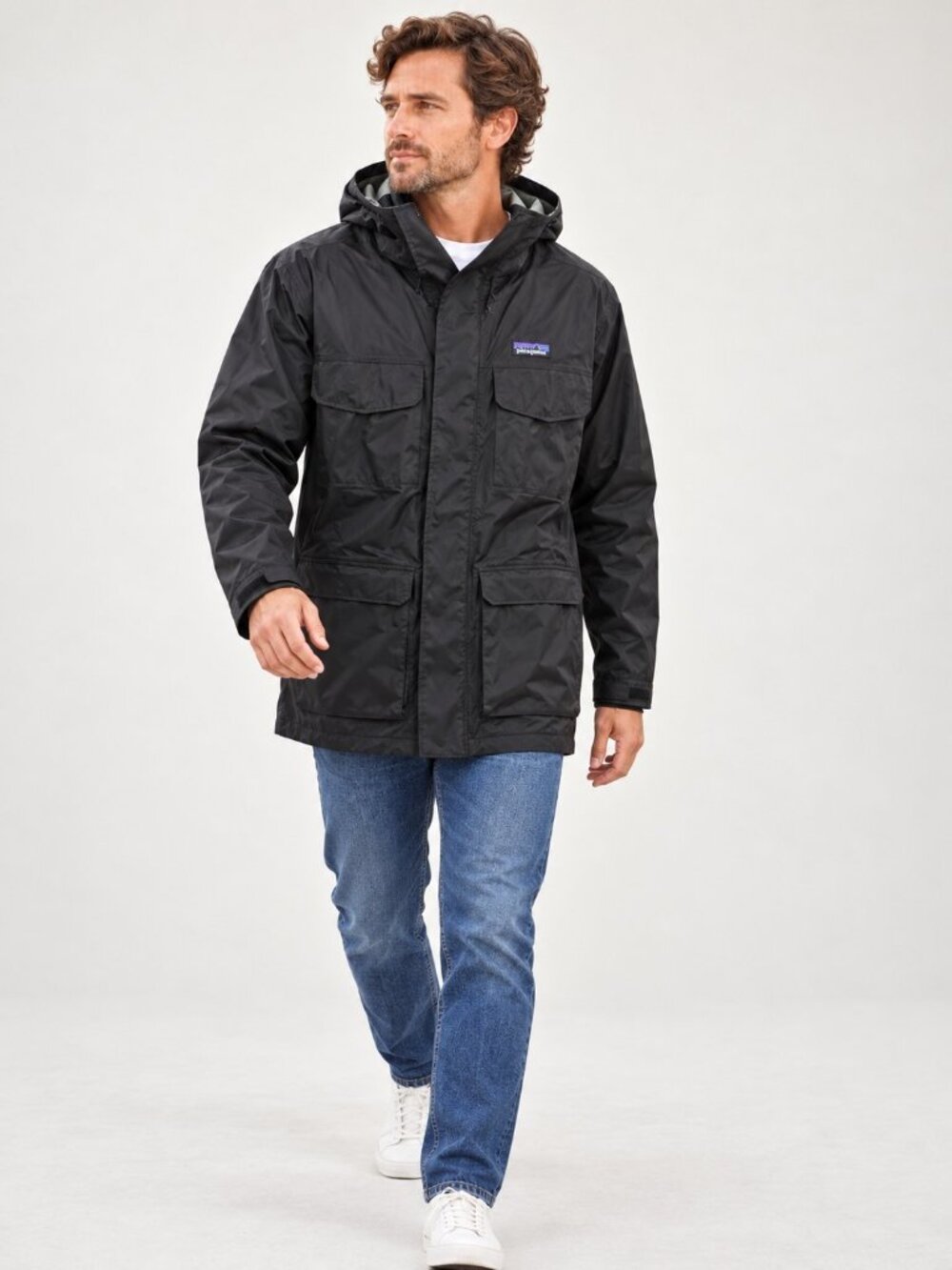 Patagonia Torrentshell Parka H2No Waterproof Hooded Jacket Mens Large Black